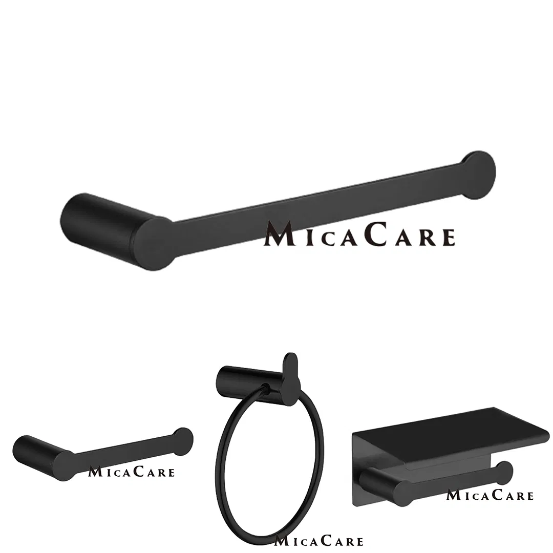 Black Spray Paint Towel Ring for Modern Bathroom Decor Washroom Accessories