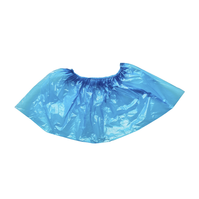 Disposable PE Shoe Cover Plastic Blue Cleanroom Medical Shoe Cover