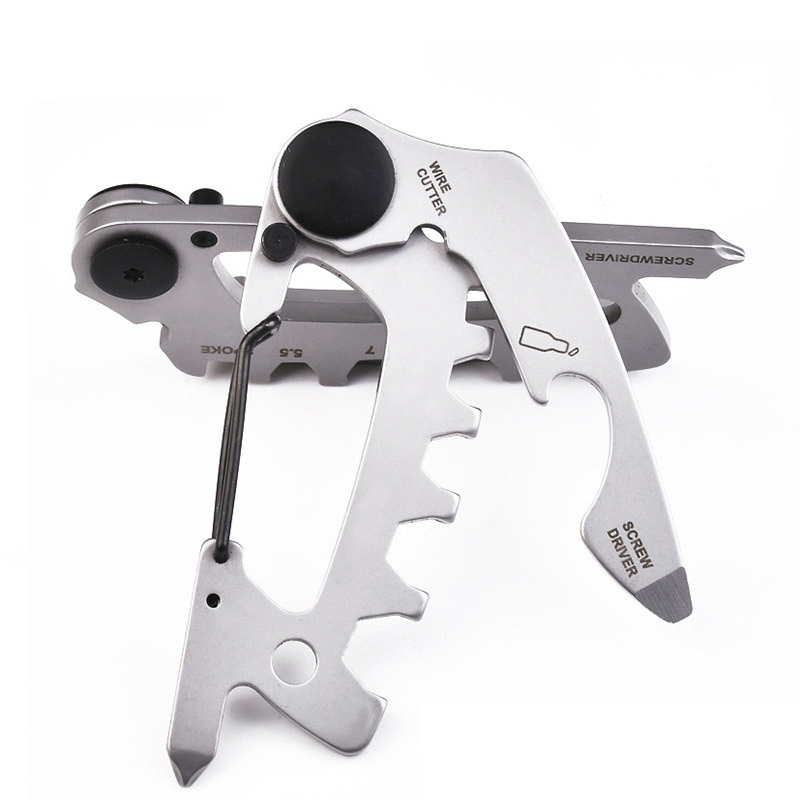 Мультитул-брелок с карабином и открывалкой