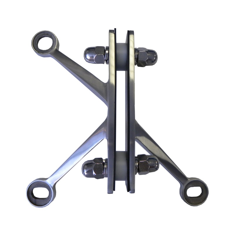 Glass Curtain Wall Hardware with High Quality and Best Price Stainless Steel Spider with Light/Right Three Arms K-Type Spider for 200mm/210mm/220mm/250mm
