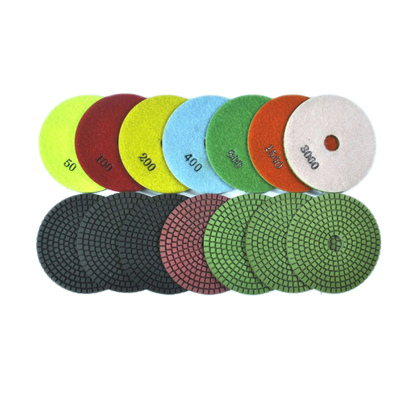 4 Inch Stone Restoration Pane Resin Flexible Wet Polishing Pads