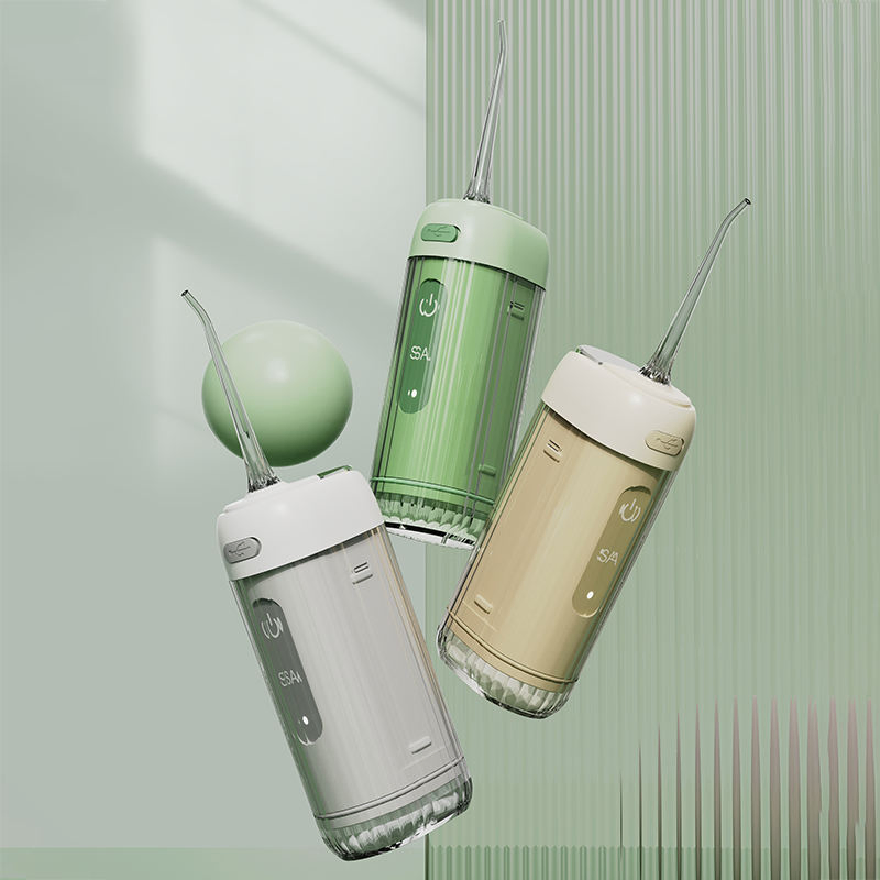 Portable USB Electric Interdental Cleaner Foldable Plastic for Oral Irrigator Water Flosser for Adults Ipx7 Waterproof