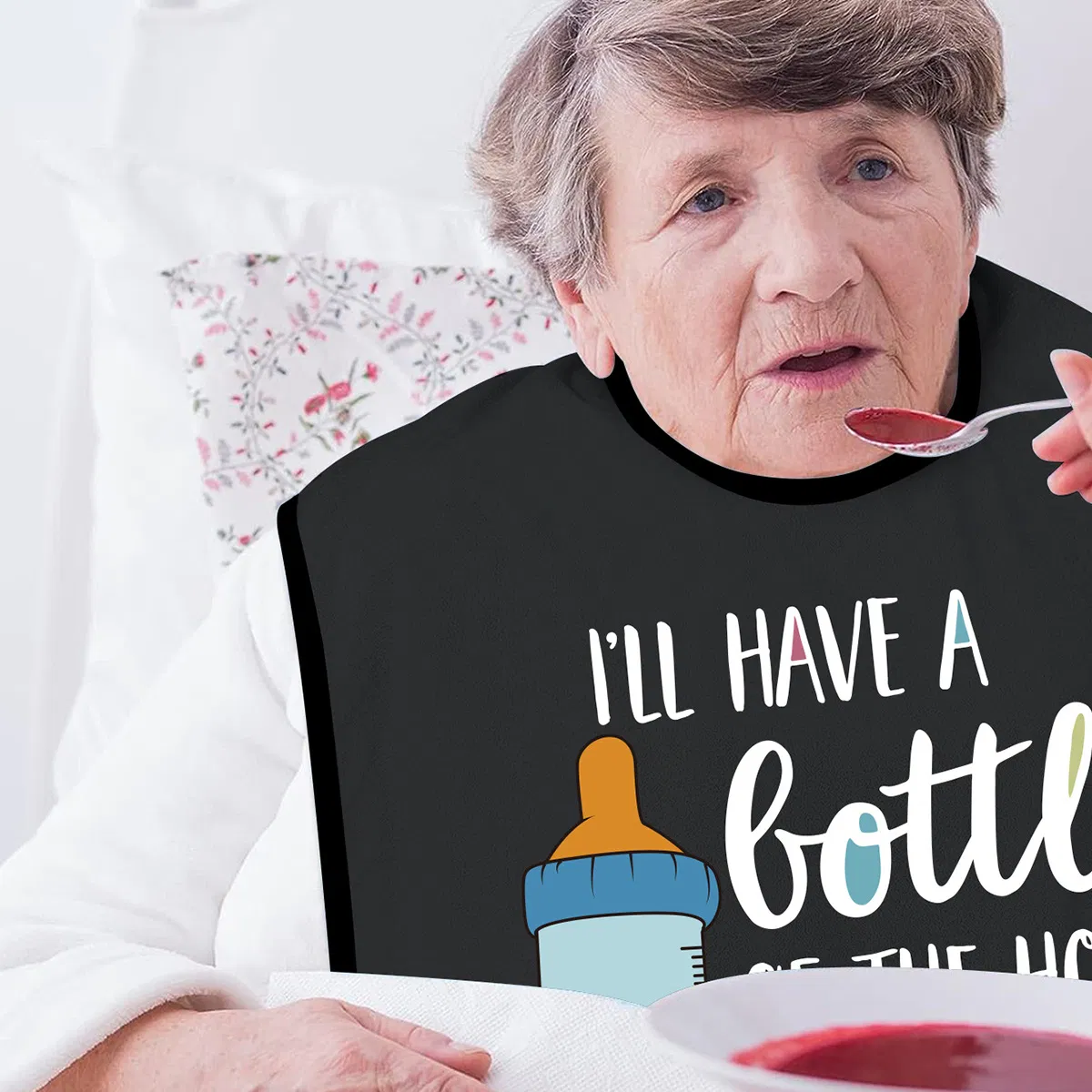 Elderly People's Bib, Bib, Family Nursing Home, Anti-Fouling Bib for Meals.