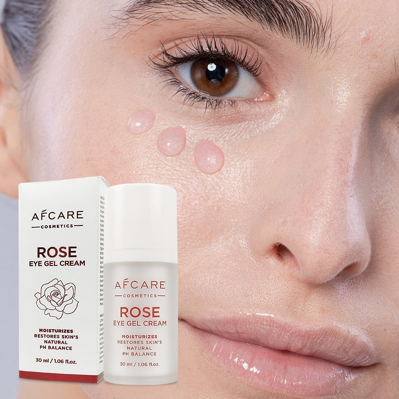 Cruelty-Free Moisturizer Nourishing and Squalane for Dark Circles Puffiness Rose Eye Cream
