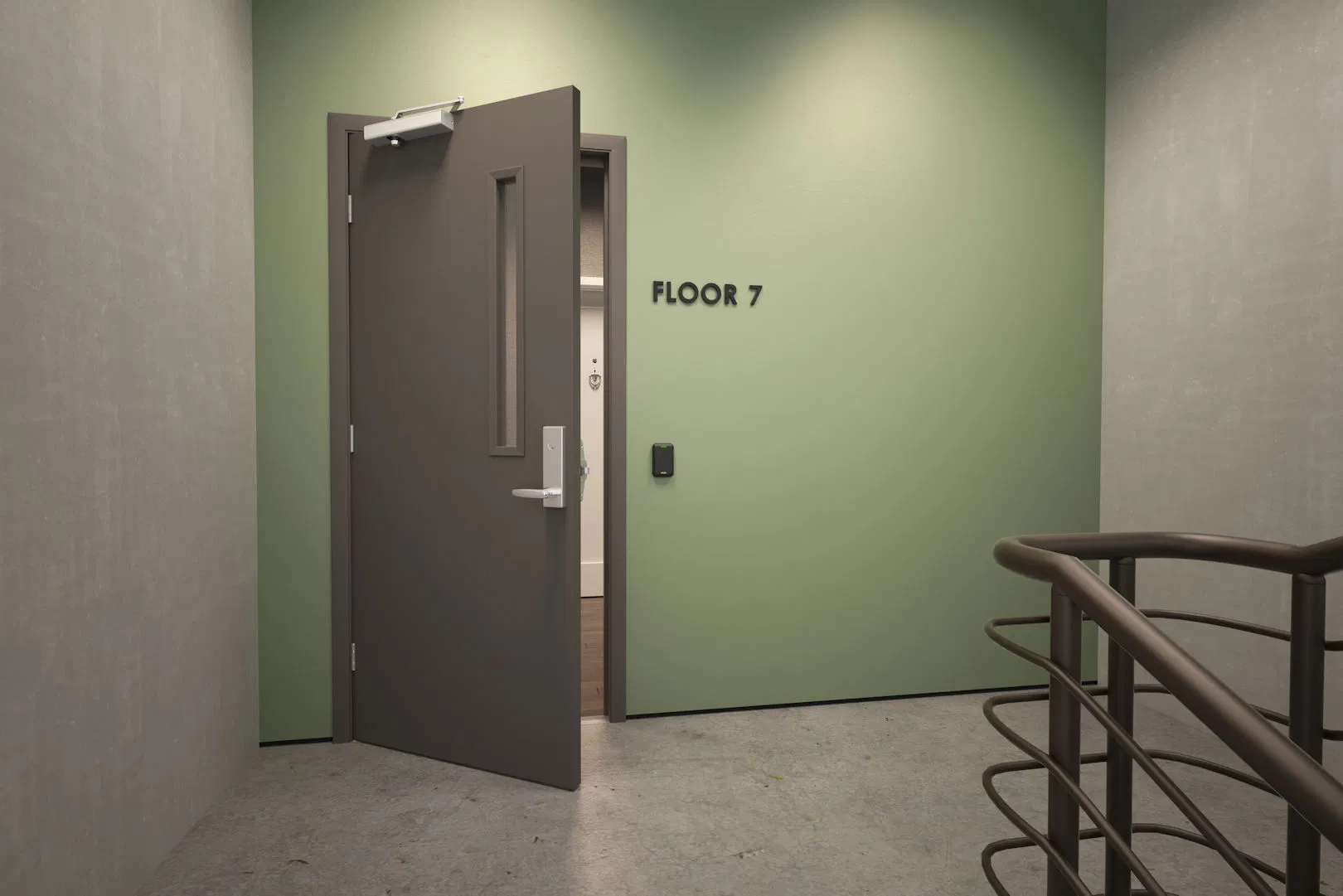 Apartment Steel Fireproof Fire Rated Emergency Escape Door with CE Listed