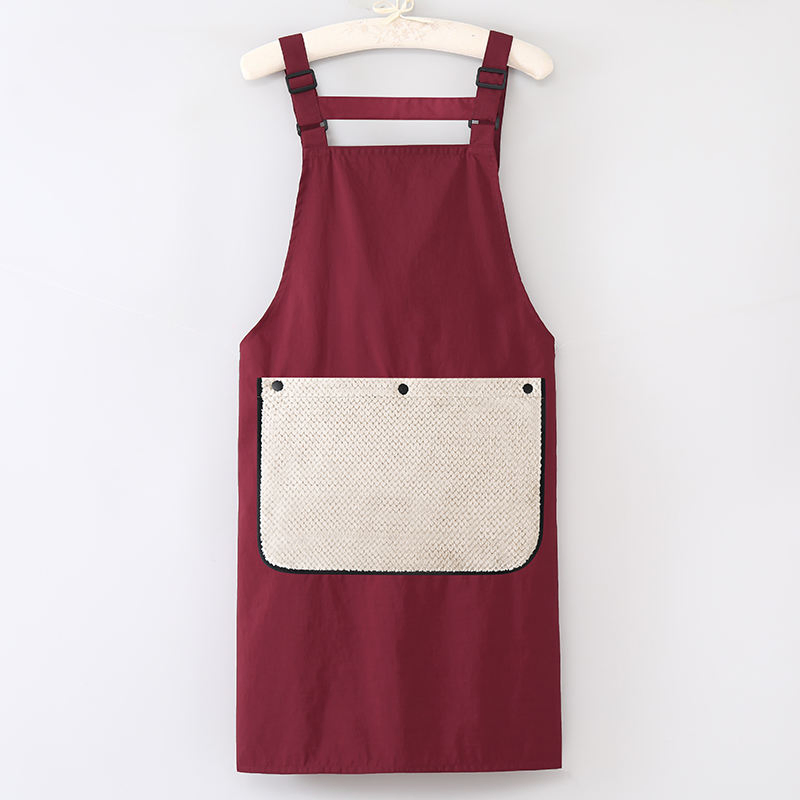 Wholesale Custom Printing Embroidery Logo Kitchen Adjustable Bib Soft Chef Apron