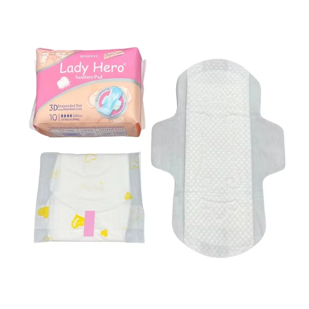 Biodegradable Thin Organic Cotton Pantyliner Free Sample OEM Sanitary Napkin for Women