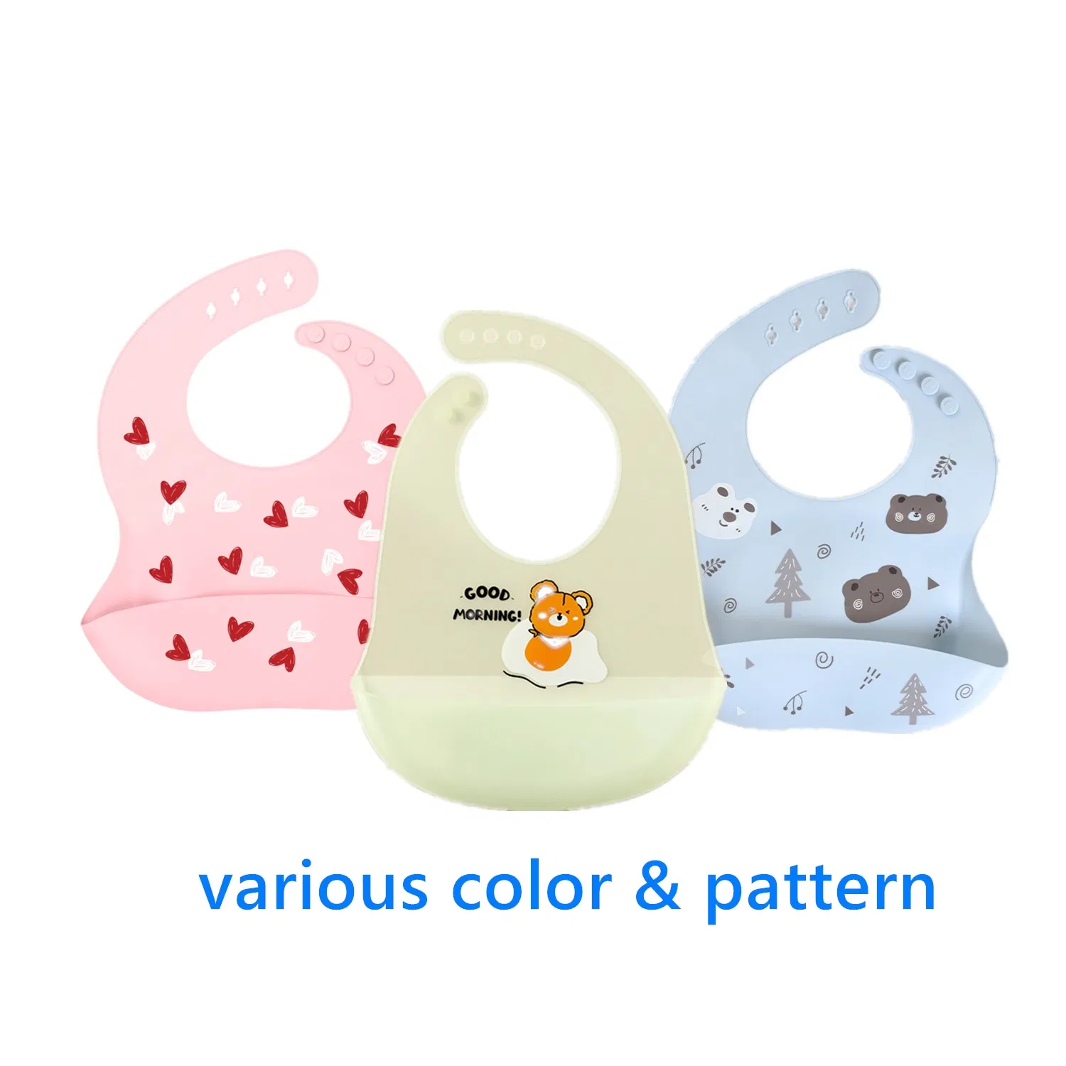 OEM Baby Products Silicone Baby Bibs for Babies & Toddlers Custom