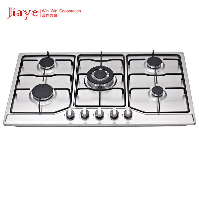 Easy Installation Stainless Steel Built-in 5-Burner Gas Hob for Home & Household Kitchen
