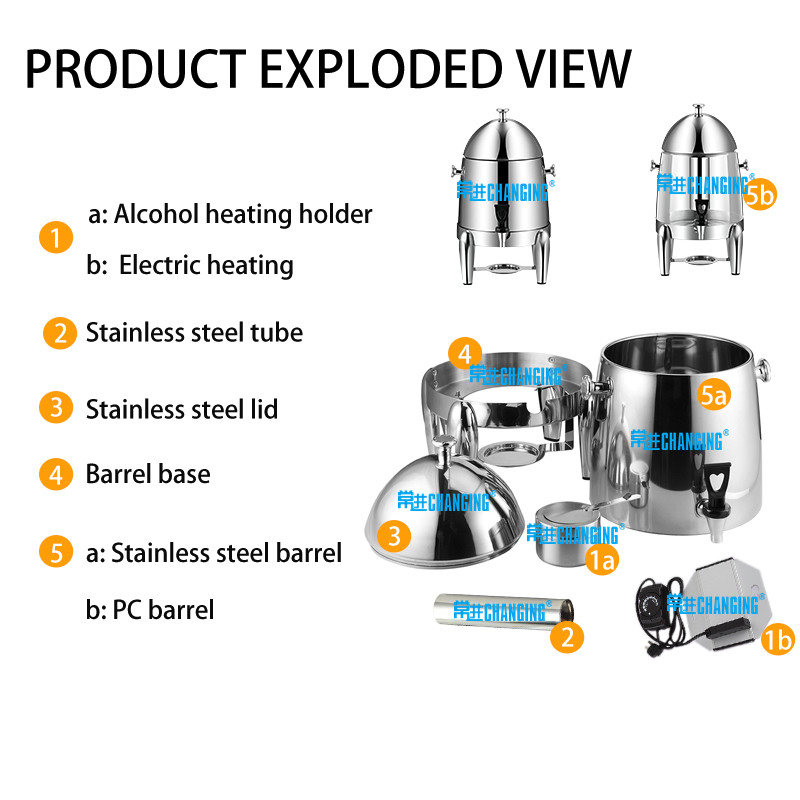 Changing Juice Dispenser Buffet Supplies Stainless Steel Coffee Coffee Urn