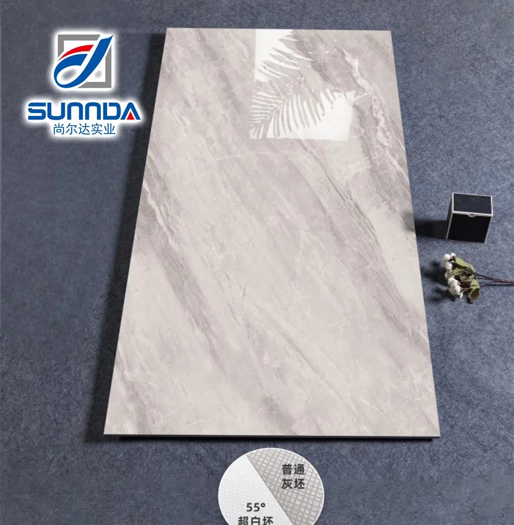 Factory High Quality Glossy Finished Polished Porcelain Marble Look Glazed Floor Tile