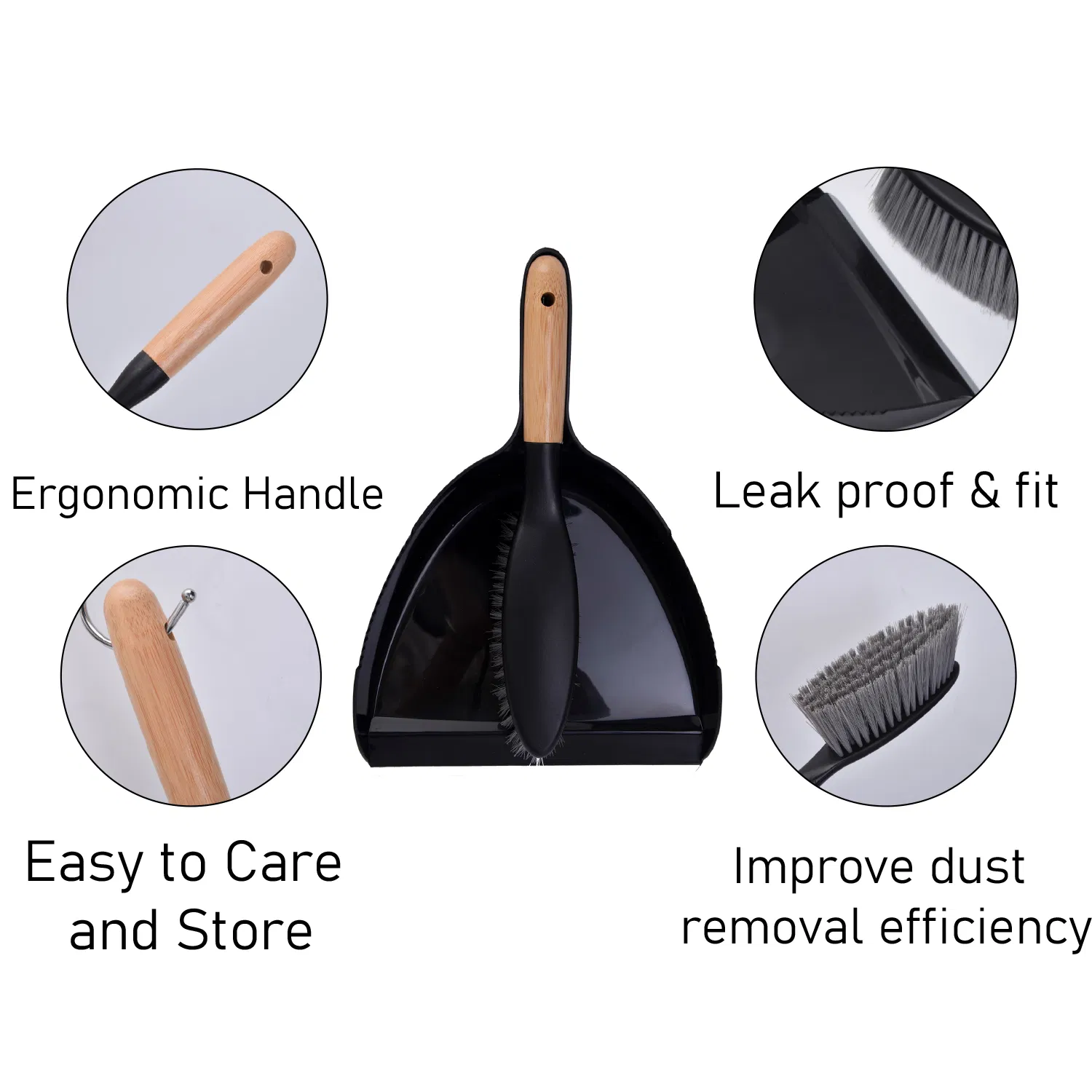 Hand Broom and Dustpan Set Mini Sweeping Floor Brush for Home
