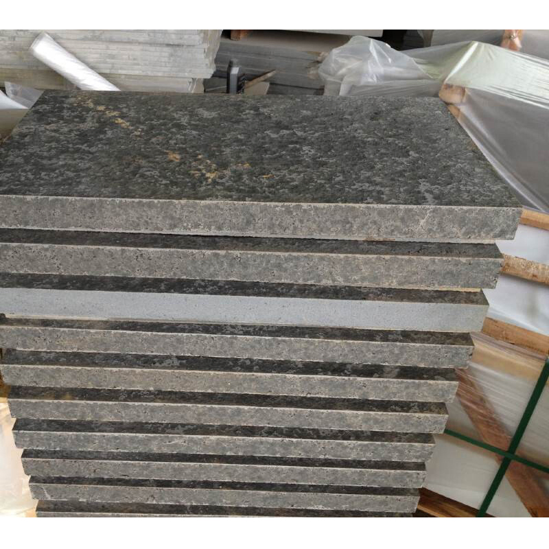 Black Lava Basalt Stone with Pores/Holes Polished/Honed Cubes/Tiles Pavement Stone