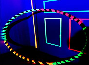 Fluorescent Cotton Cloth UV Tape Set Gaffer Luminous Glowing Neon Adhesive Tape