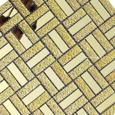 Home Decor Wall Decoration Gold Color Mosaic Tile/Mosaic Wall Decor Sticker