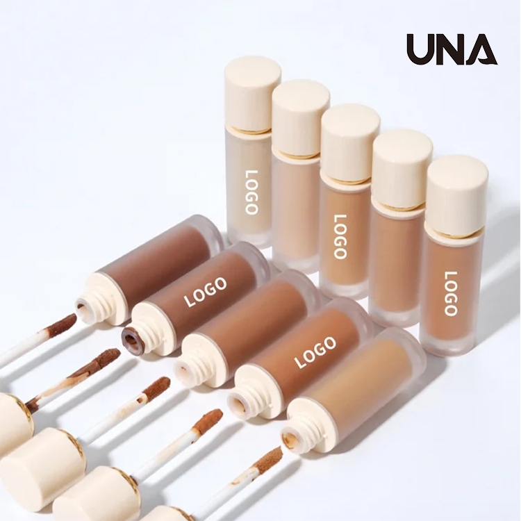 Matte Finish High Coverage Liquid Cream Concealer Makeup for Under Eye Dark Circles Acne Blemishes