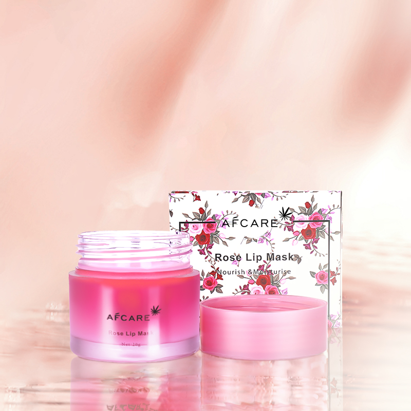 Wholesale Organic Pink Lip Care Mask Private Label Hydrating Sleeping Repairing