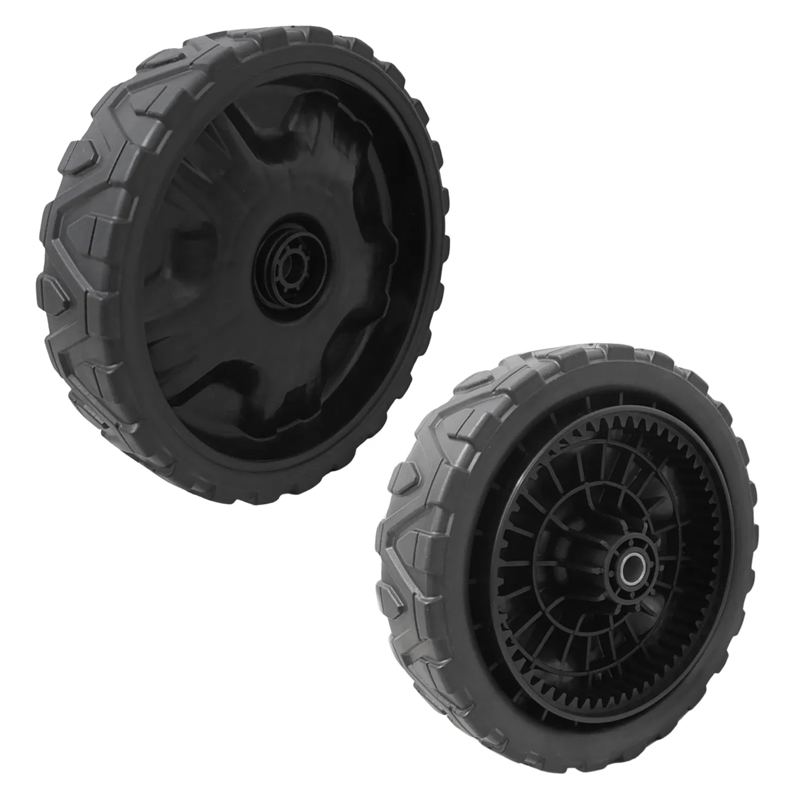 PVC0814 8X2" Inch Lawnmower Replacement Wheel and Tires for Push Lawn Mower Wheel with 1/2" Axle Bore Hole