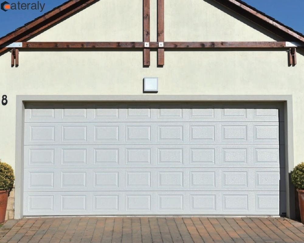 Factory Wholesale Automatic Garage Door Classical Modern Bridgeport with Motor with Pedestrian Door Sectional Overhead Garage Door Residential Garage Door