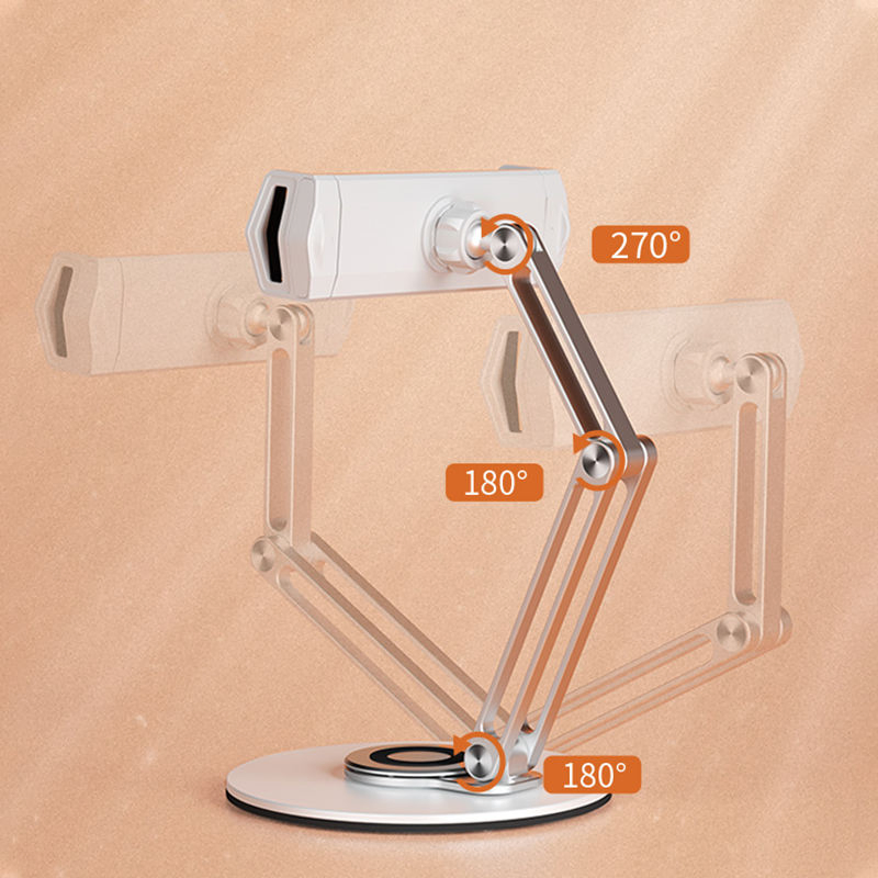 Desktop Aluminum Alloy iPad Tablet 360 Rotating Adjustable Mobile Phone Holder