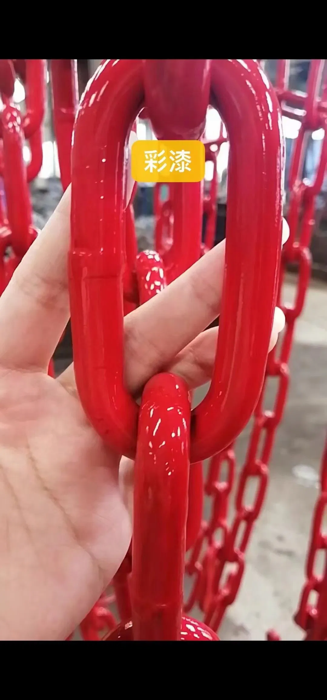 Kinds of Bind Lashing Chain 13mmx80mm Painted Yellow