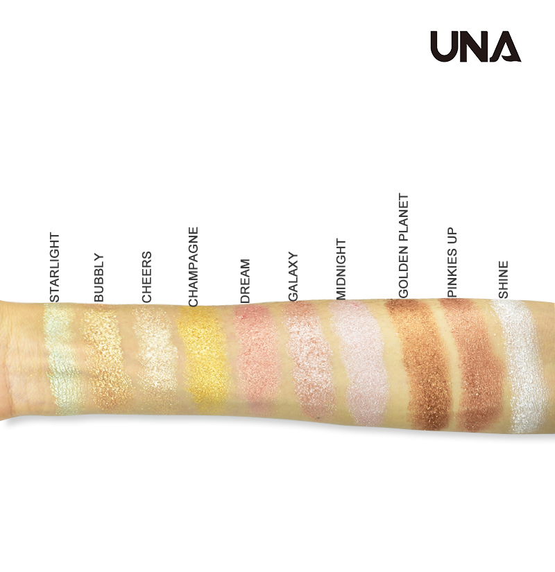 High Pigment Custom Your Own Brand Bronzer Highlight Pressed Powder Private Label 10 Colors Highlighter Makeup