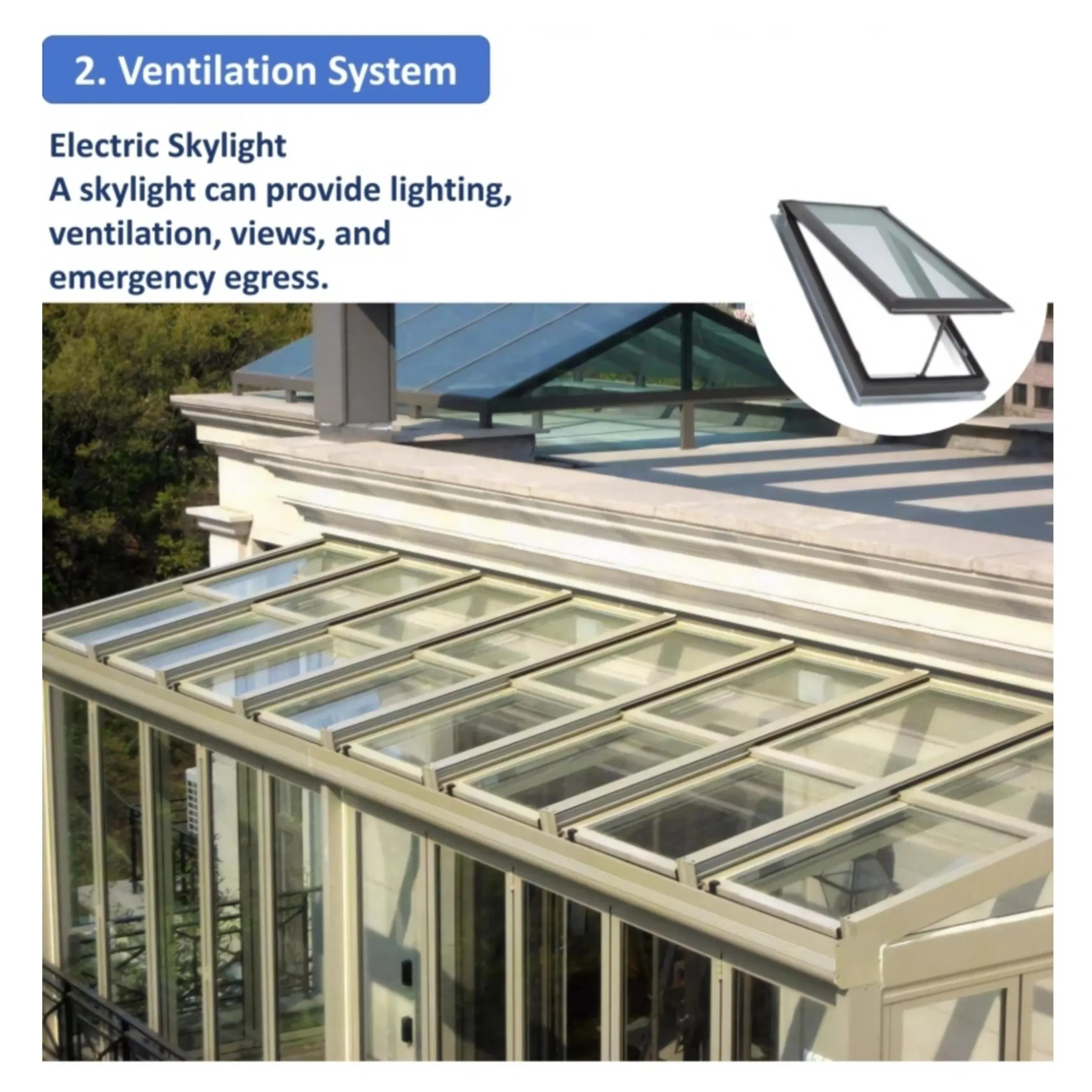 All-Season Thermal Efficient Glass Cube Modern Garden Sunroom with Window
