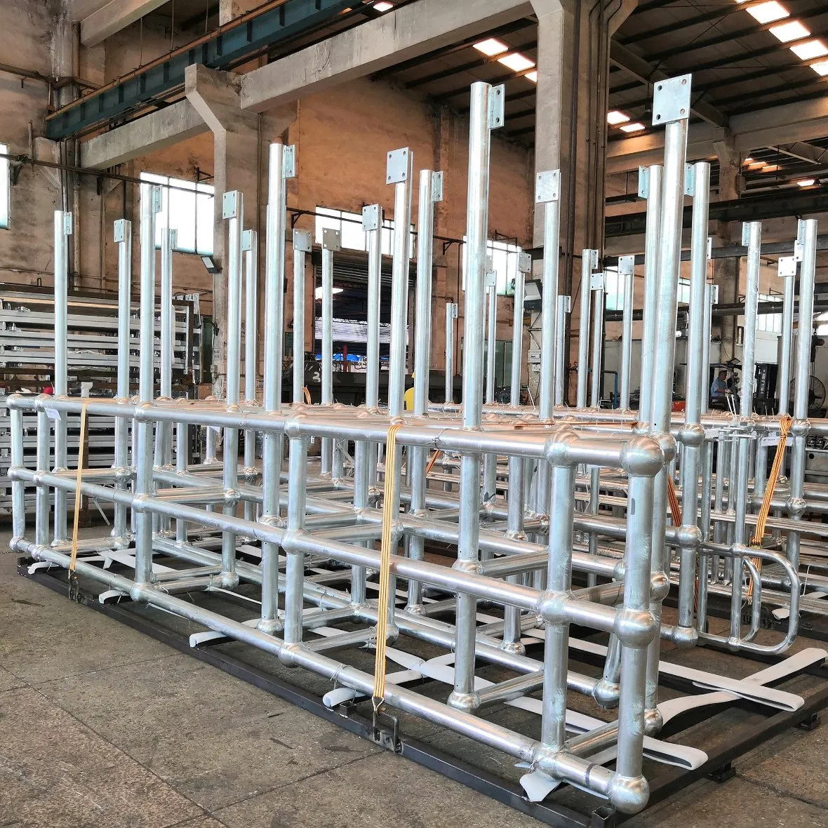 Light Steel Structure Forgebar Grating Platform Mega-Ball Heavy Duty Handrails