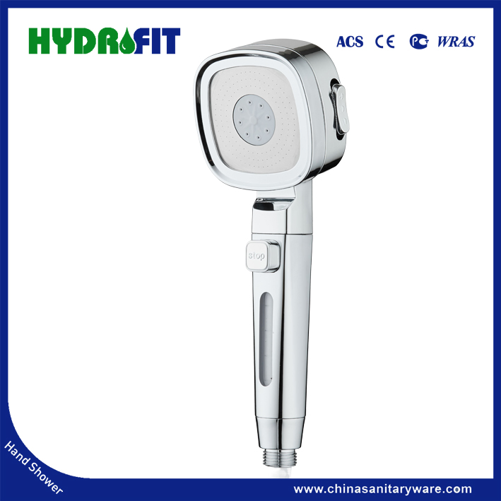 Factory ABS High Pressure Water Saving 3functions Multi-Function PP Cotton Filter Sanitary Ware Accessory Chrome Sanitary Ware Hand Shower
