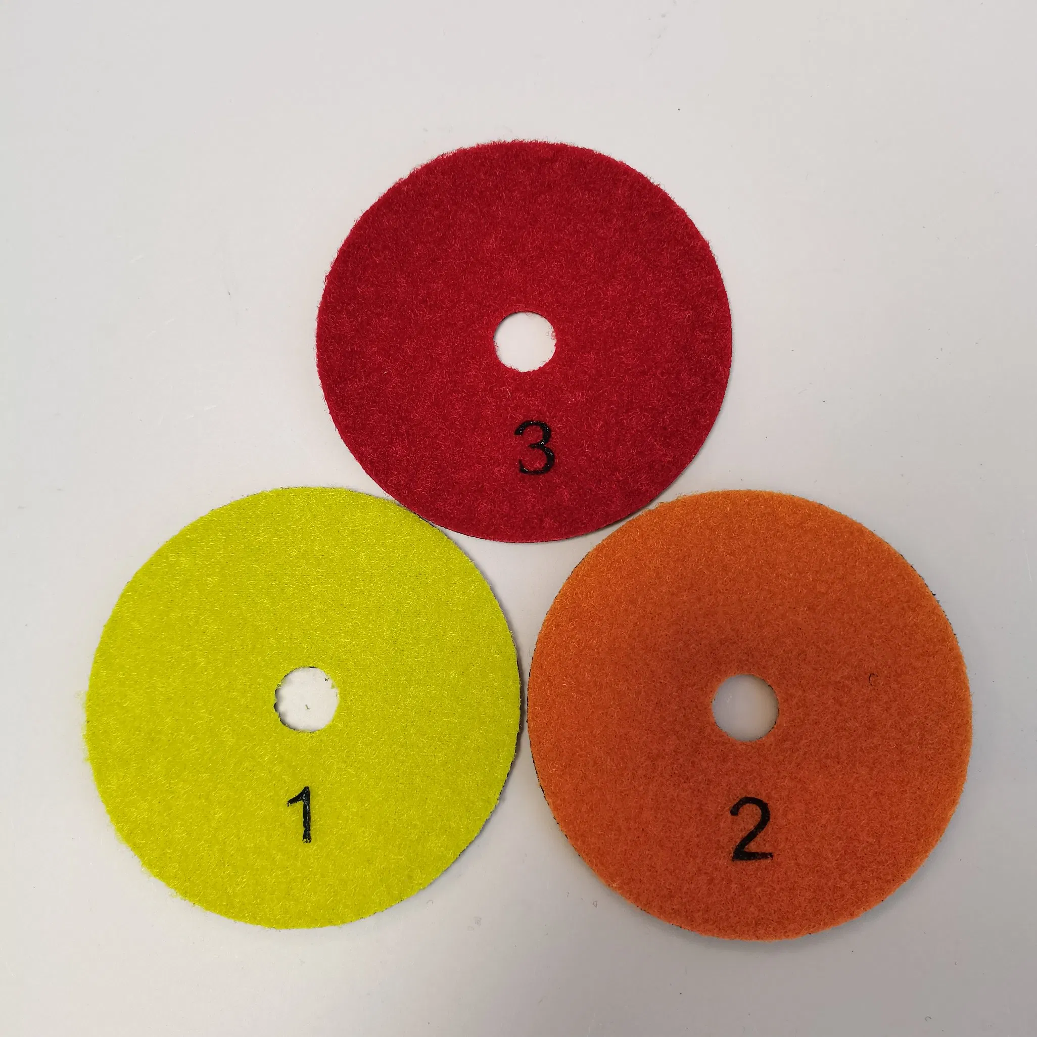 Best Selling Promotional Price 3 Step Wet 4inch Diamond Polishing Pads for Granite Marble Stone
