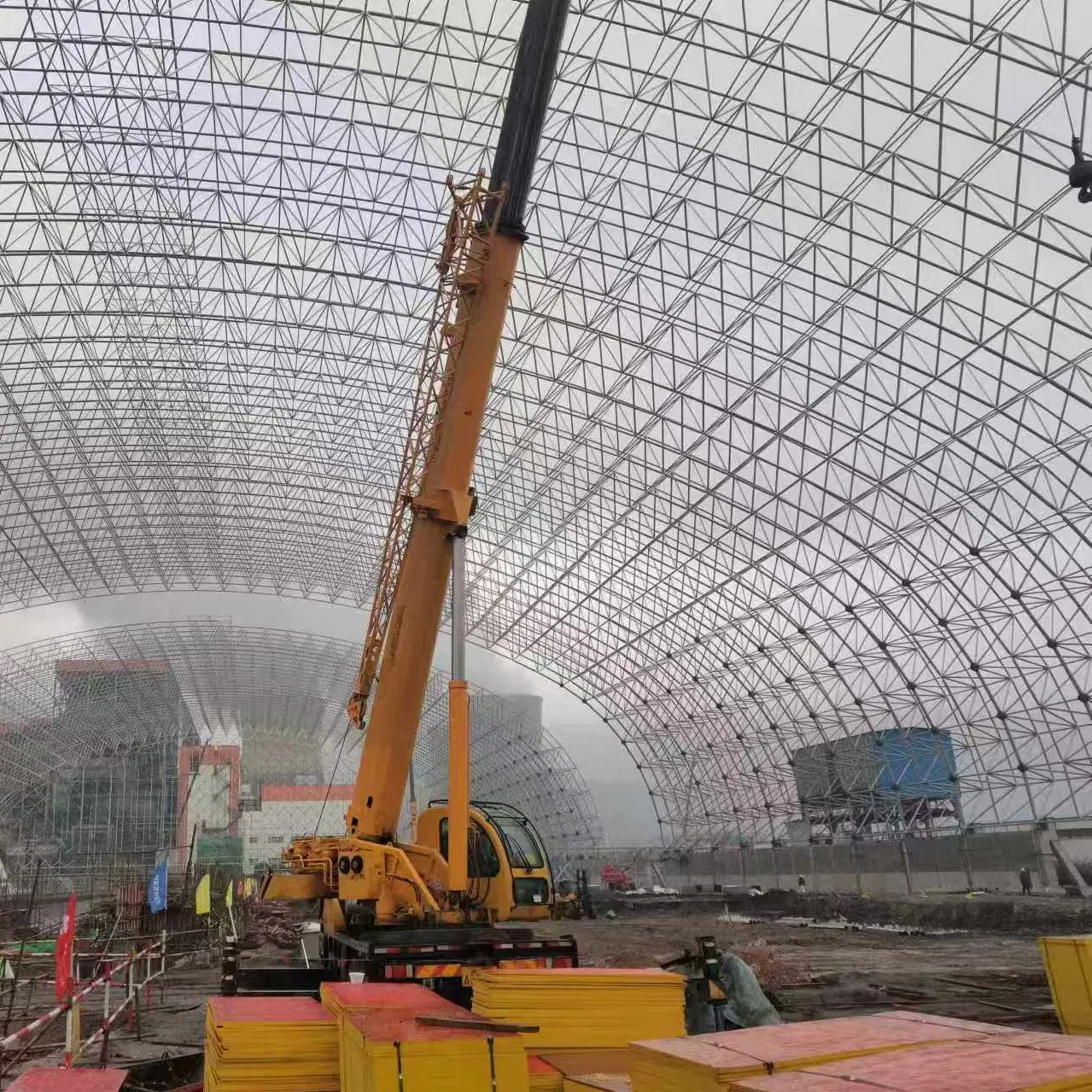 New Type Grid-Type Reinforcement Steel Structural Components Impact-Resistant Steel Grid Structure