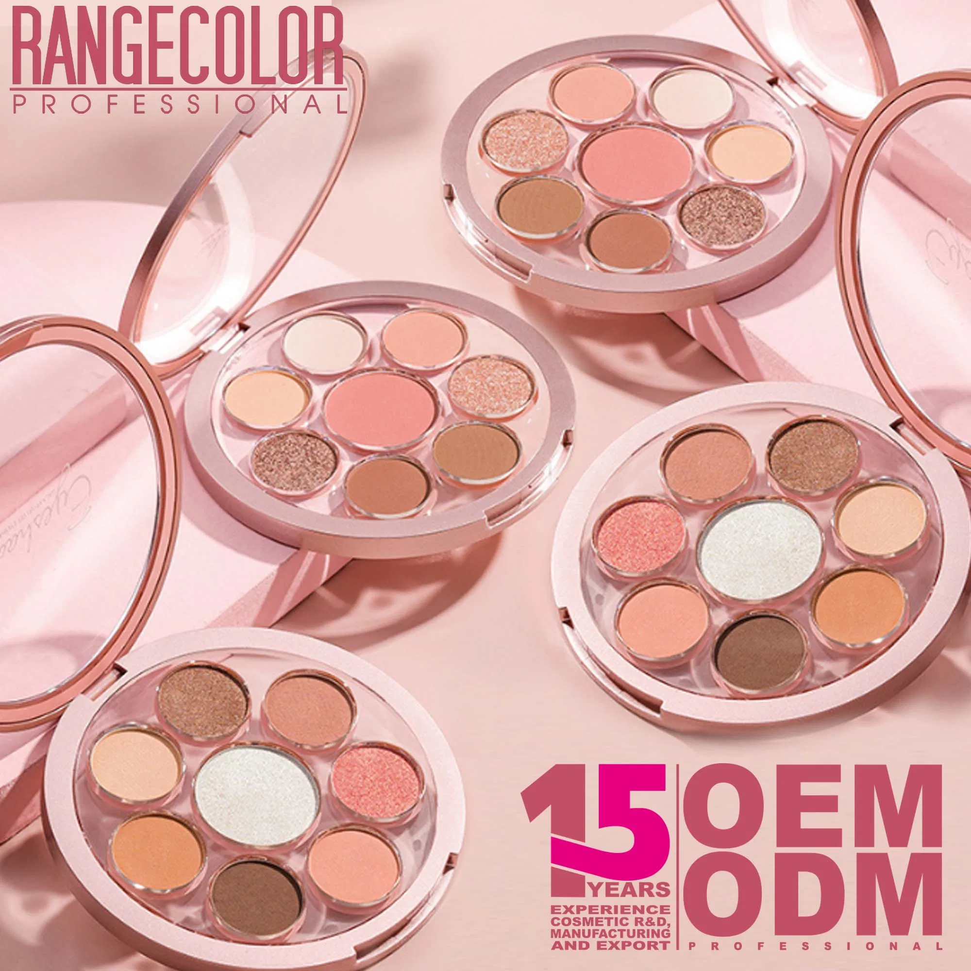 Private Logo ODM & OEM GMPC Color Makeup Eyeshadow Palette Nude Eyeshadow Glitter Matte Waterproof Sweat Proof Eyeshadow