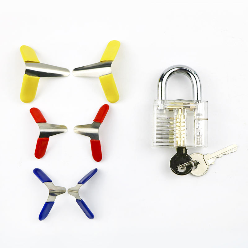 Training Kit Entertainment Tools Metal Shims Locksmith Tool with Practice Lock