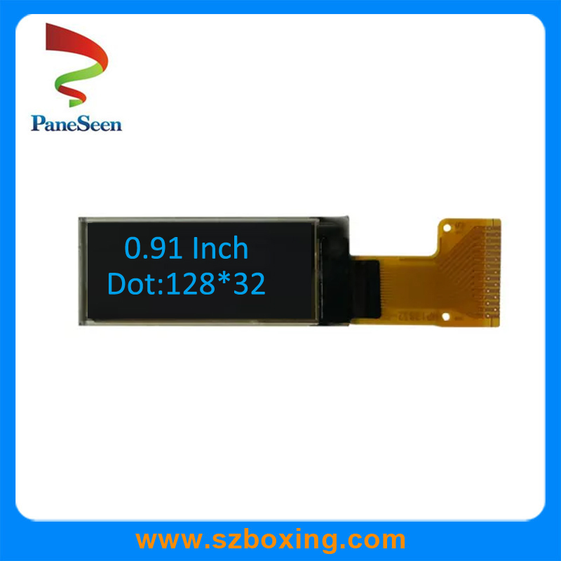 OLED дисплей 0.91 дюйма 128x32, синий, I2C