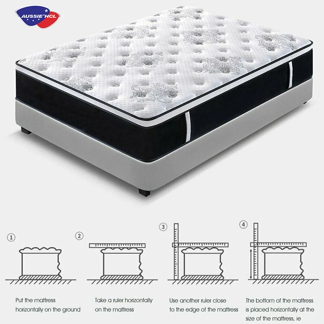 Double Queen King Size Custom Mattress Gel Memory Foam Matttress Latex Foam Pocket Spring Mattress for Bed Hotel Home Furniture
