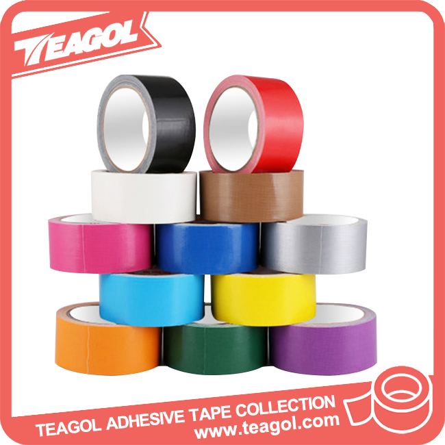 Art Paper Adhesive Waterproof Cloth Tape Pressure Sensitive Single Sided Cloth Duct Tape