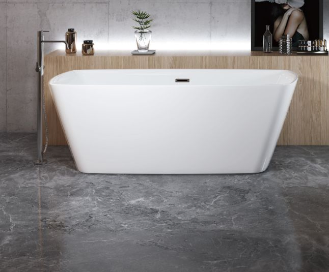 2020 New Cupc Solid Surface SPA Bathroom Acrylic Seamless Sanitary Ware Freestanding Bathtub