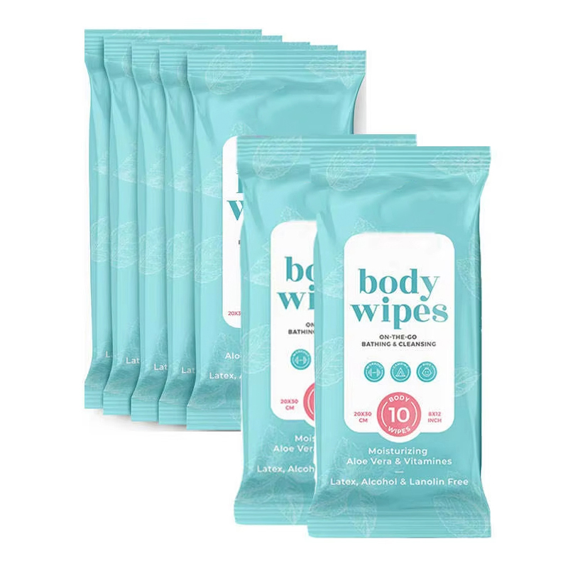 OEM Custom Organic Body Deodorant Wipes Antiperspirant Flushable Singles Package Adults Extra Large Body Wipes for Adult