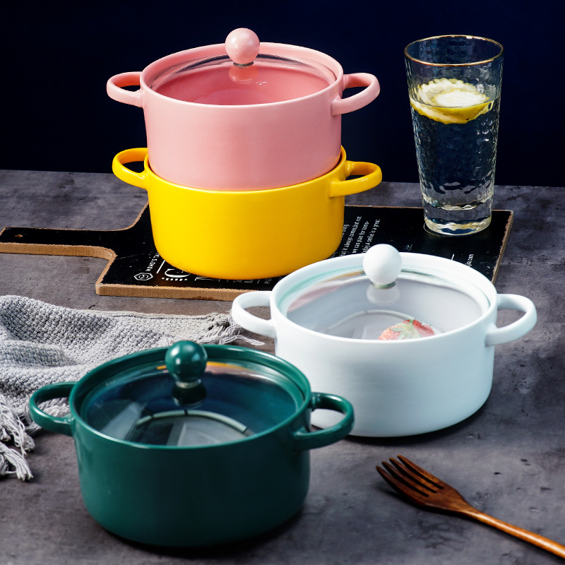 Ceramic Soup Bowl Instant Noodle Bowl Ceramic Fruit Bowl Ceramic Vegetable Bowl