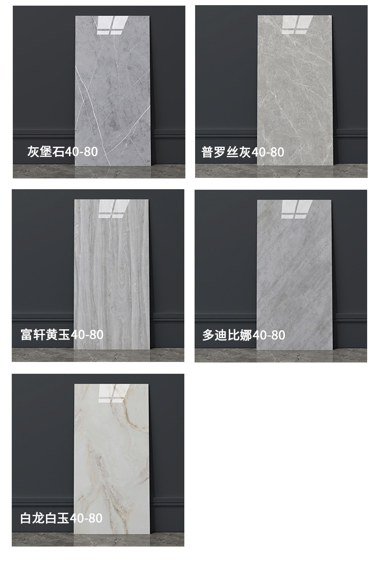 Marble Tile Wall Sticker Waterproof Thickened Living Room Background PVC Board Toilet Bathroom Sticker Kitchen Wallpaper
