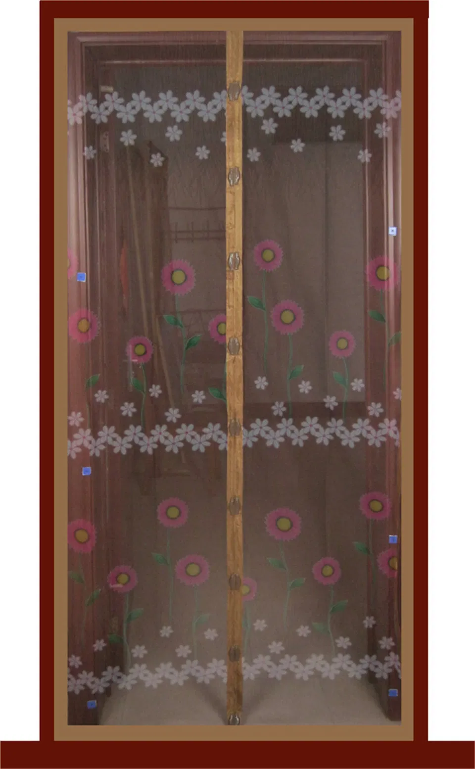 Printed Magnetic Door Mosquito Net/Hook & Loop Screen Doors/Buzz off Screens