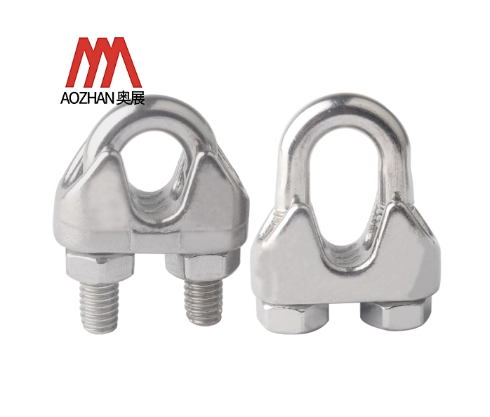 Aozhan 304/316 Stainless Steel Wire Rope Clamp U-Shaped Clamp Wire Clamp Head Wire Clamp Lock Buckle Clip Head