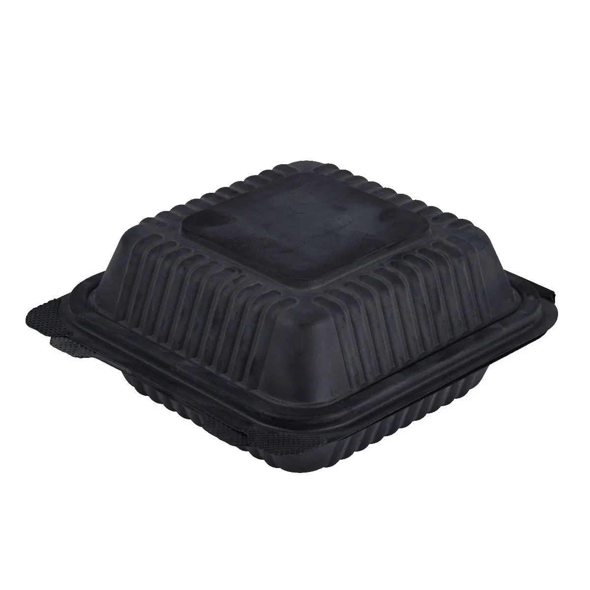 Corn Starch Food Container Black Disposable Biodegradable Lunch Box Take Away Packaging