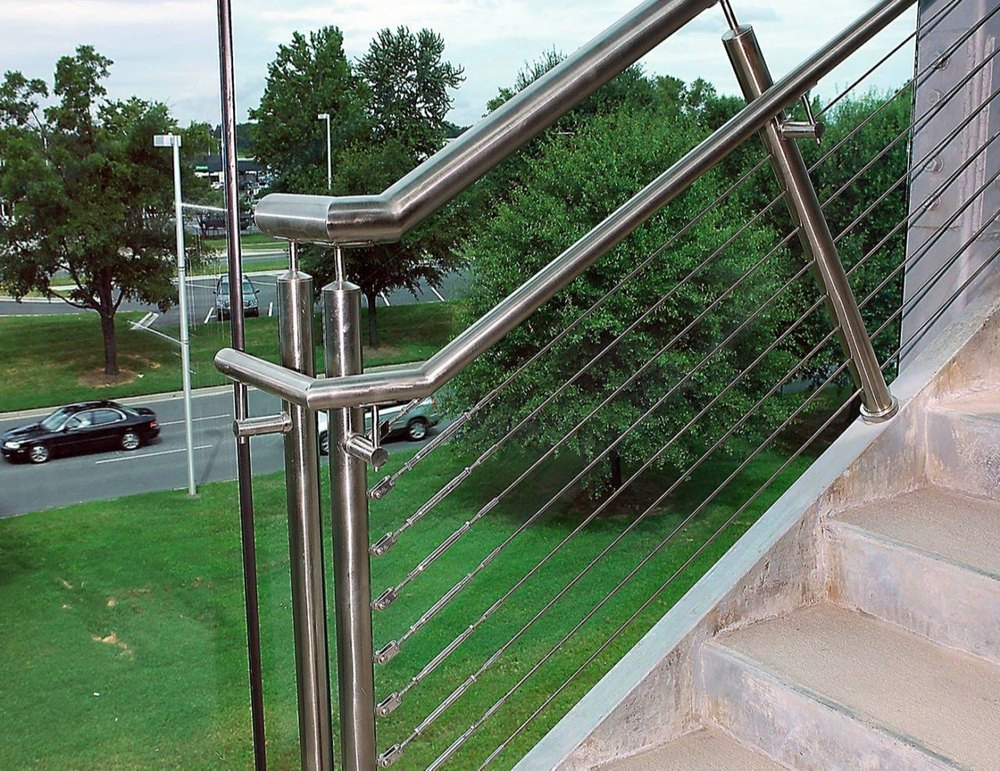 Outdoor Balcony Railings Balustrade System Stainless Steel Cable Deck Railing