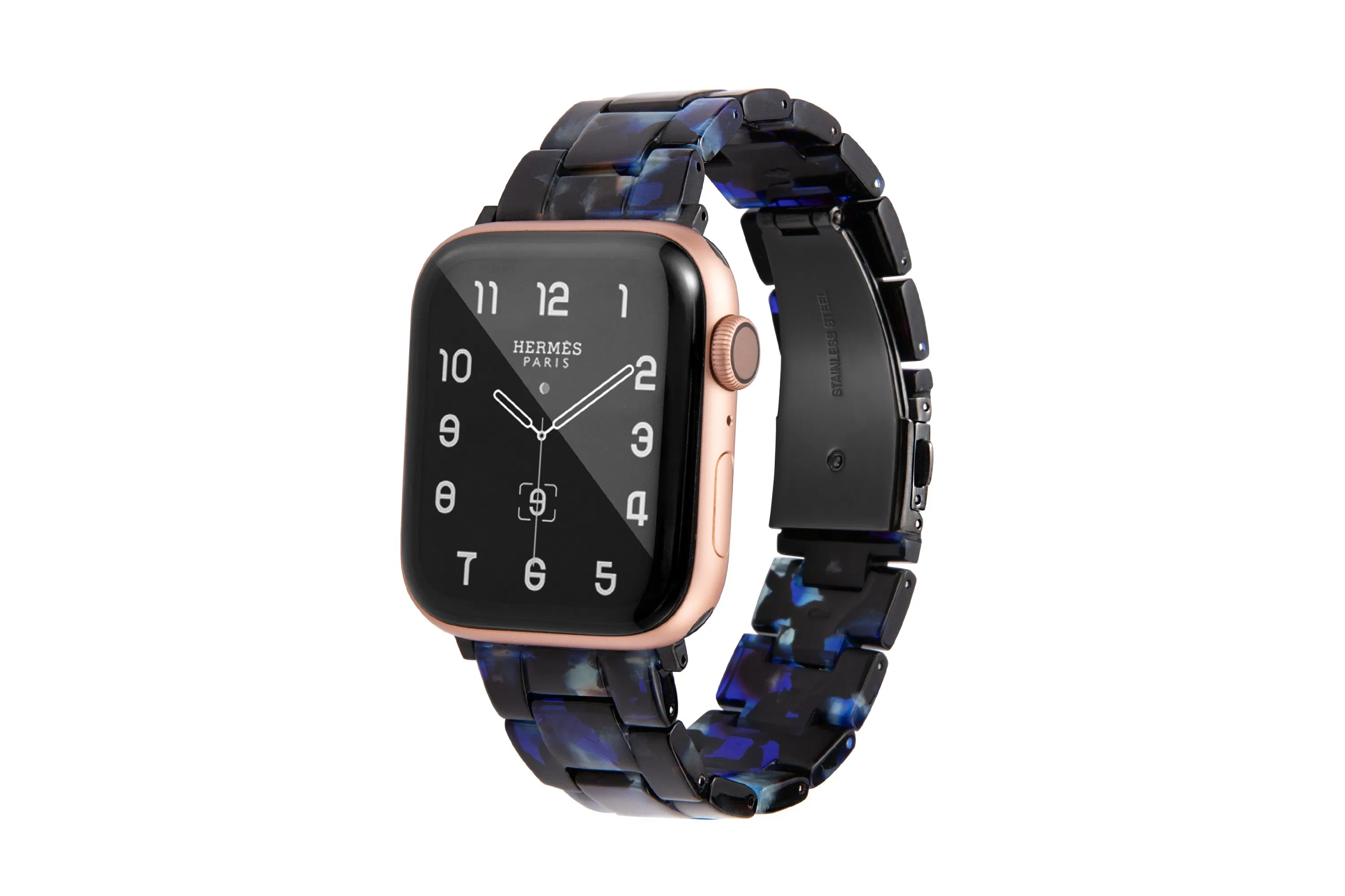 Цветной ремешок для часов из нержавеющей стали