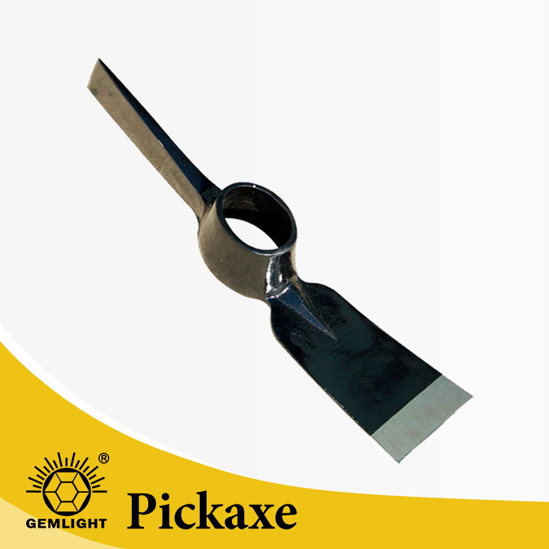 Black Steel Pickaxe with Painted Garden Farm Tools for Agriculture