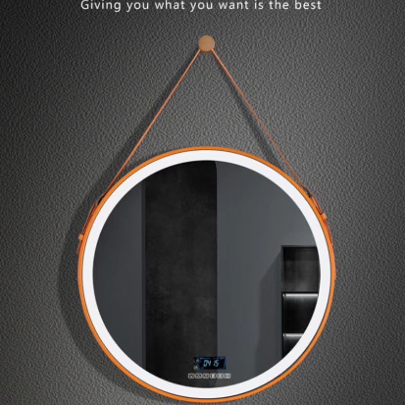 WiFi, Bluetooth, Digital Clock Home Decoration Professional Design Round Mirror/LED Mirror/Smart Mirror/Multifunctional Mirror/Fog Free Mirror