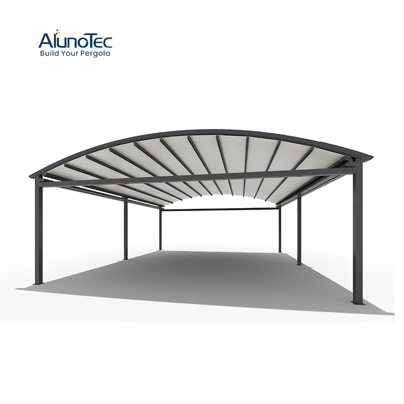 AlunoTec PVC Waterproof Electric Restaurant Patio Outdoor Retractable Roof Canopy Shade Awning
