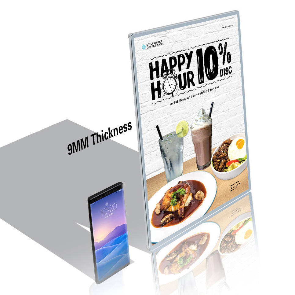 Lightbox Window Display Snap Ultra Thin Advertising Lighting LED Glass Light Box