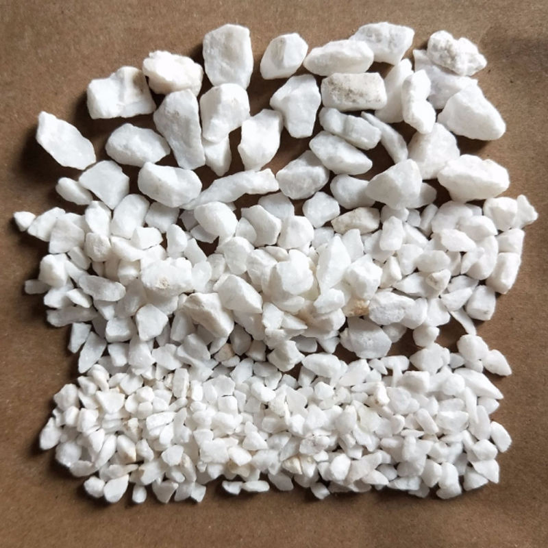 White Succulent Potted Plant Machine-Made Pebble Project Outdoor Paving Decoration Small Stones